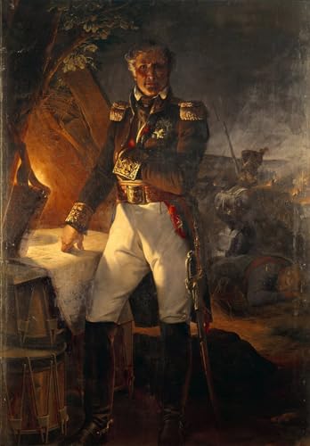 Cuadro clásico de Horace Vernet de 60x90cm, lienzo artístico ideal para regalo de inauguración