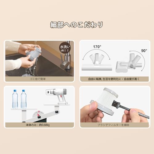 Huoowill 掃除機 コードレス HJOO1 の商品画像 5