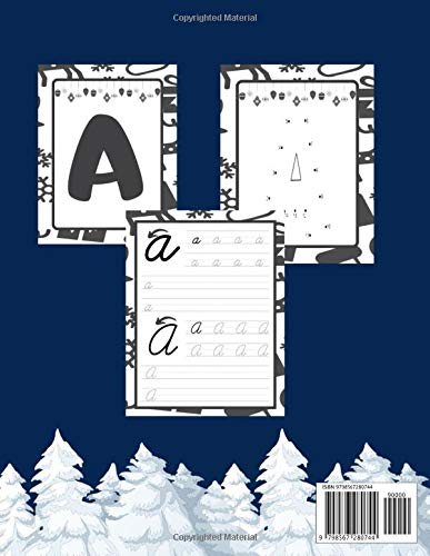 Christmas Dot To Dot And Letter Tracing Book: Dot to Dot and Letter Tracing Book Activity Workbook for Toddlers & Kids Ages 3 to 5, Preschool to ... Alphabetical Order, Christmas Workbook image 3