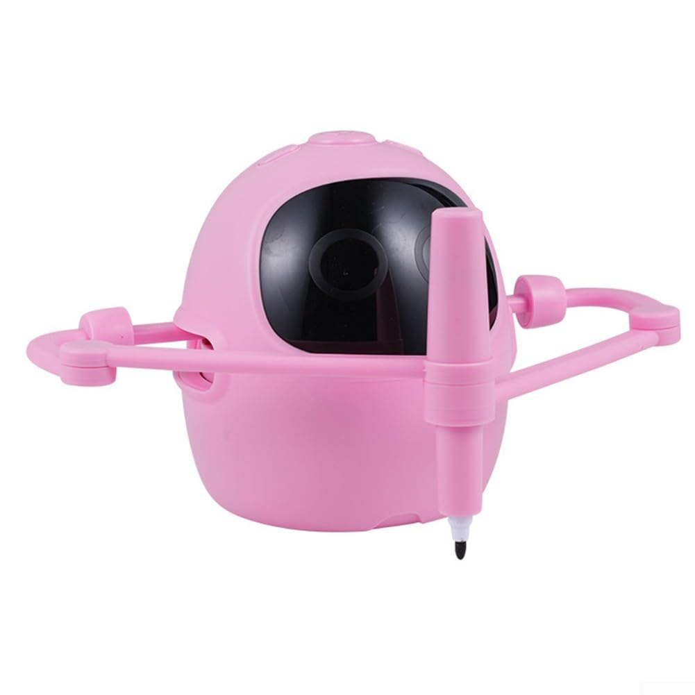 Robot da disegno per bambini, giocattolo educativo interattivo con 100 schede modelli, robot da colorare automatico con 5 penne e lavagna, regalo educativo per ragazzi e ragazze dai 4 anni in su