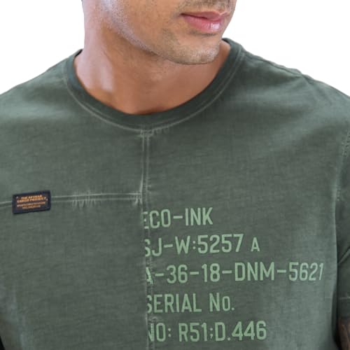 Image of Spykar Men's Comfort Fit Round Neck Half Sleeve Solid Casual T-Shirt