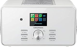 Grundig GIR1080 Odtwarzacz Bluetooth, Biały/Srebrny, 28W