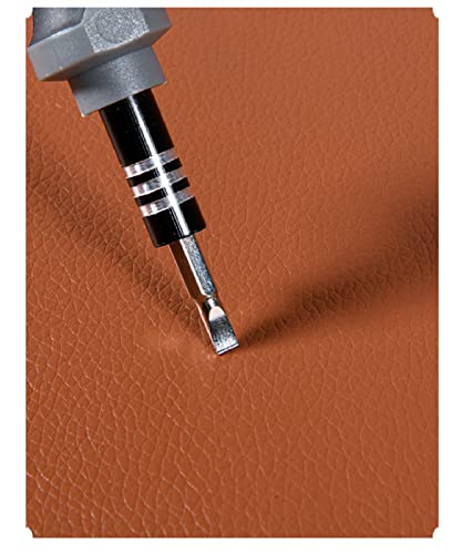 Lederen patch kit zelfklevende lederen patches, premium leder reparatie sticker, vinyl & kunstleer, patches voor bank, scheuren, brandwonden, autostoelen, accessoires (50 cm x 138 cm, donkergrijs) - Image 4