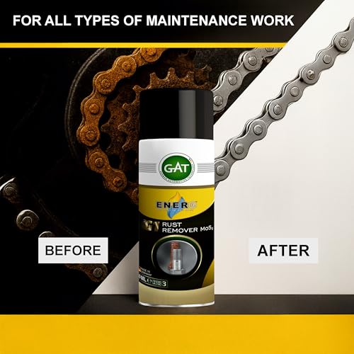 Image of ENERG G1 Rust Remover MoS2 Spray 150ml | Fast Acting Rust Dissolver, Metal Protector, German Automotive Technology, Loosens Rusted Parts & Stops Corrosion