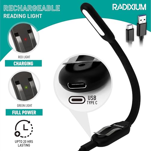 50% Off Rechargeable Book Light with 4 Color Temperatures