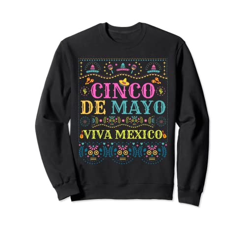Cinco De Mayo Celebración del 5 de mayo Divertido Fiesta Mexicana Sudadera