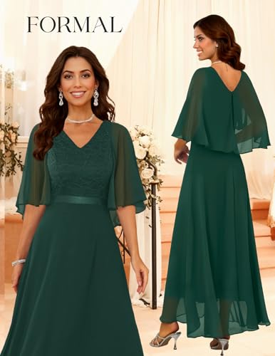Image of DRESSTELLS Wedding Guest Maxi Dress Mother of Bride 2026 Fall Evening Gown