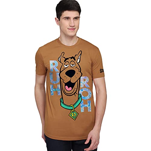 Image of Free Authority Mickey & Friends Printed Regular Fit Green Cotton Men's T-Shirt