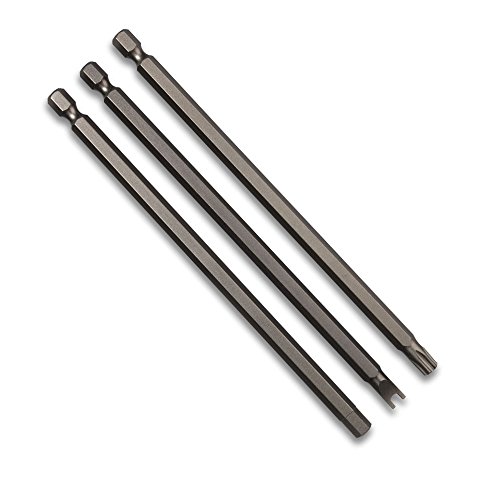 Neiko 10224A Extra Long Security Power Bit Set, 32 Piece | 1/4