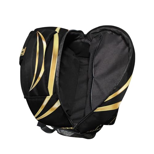 Gold Football Backpack Laptop Tablet Travel School Bag with Name Tag for Boys Girls4