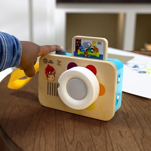 Baby Einstein, Hape Learning Lens Spielzeugkamera – Lernkamera Für Babys Ab 6 Monaten, Vermittelt Farben & Feinmotorik, 6 Farben In 4 Sprachen, 30+ Sätze, Melodien & Kameratöne