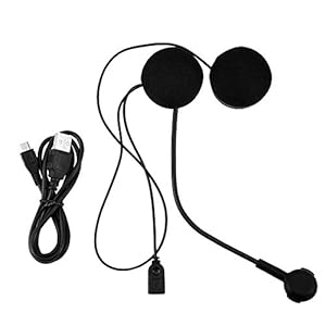 Hoofdtelefoon Motorhelm, Motorfiets Bluetooth-headset met HIFI Stereo-hoofdtelefoon Headset Handsfree Bluetooth-versie…