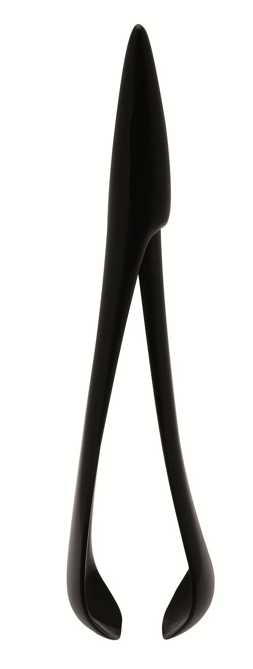 VinoLife Legnoart Spicy Quis Salad Server, Black