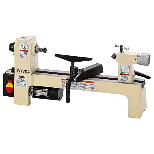 SHOP FOX W1704 1/3-Horsepower Benchtop Lathe