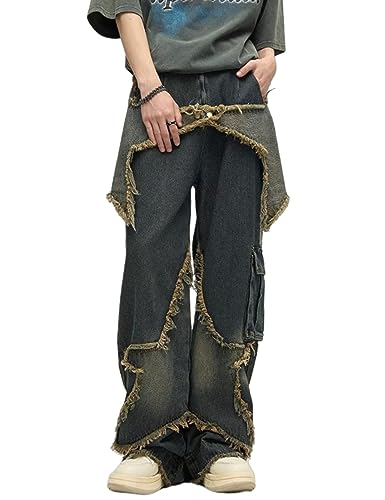 Men's Vintage Star Jeans Hip Hop Style Baggy Pants Goth Harajuku Emo Demin Joggers Trouser2