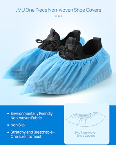 Jmu 13024001 Shoe Covers Disposable Non Slip 100 Pack (50 Pairs) 15.7 Inch Non-Woven Medical Booties Shoe Covers thumb #2