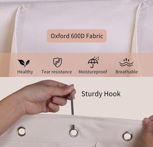 Mrooda Over The Door Shoe Organizer Hanging Shoe Organizer With 12 Large Pockets And 8 Metal Hooks Wall Shoe Rack thumb #3