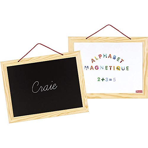 Tableau en bois Jeujura 8790 - Jouet éducatif ardoise alphabet