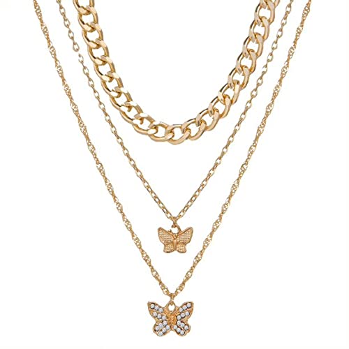 See full amazon price history chart for Vembley Gold Plated Layered Butterfly Pendant Necklace for Women Vembley Gold Plated Layered Butterfly Pendant Necklace for Women (B091Z7DMTP) Amazon Price History, Amazon Price Tracker