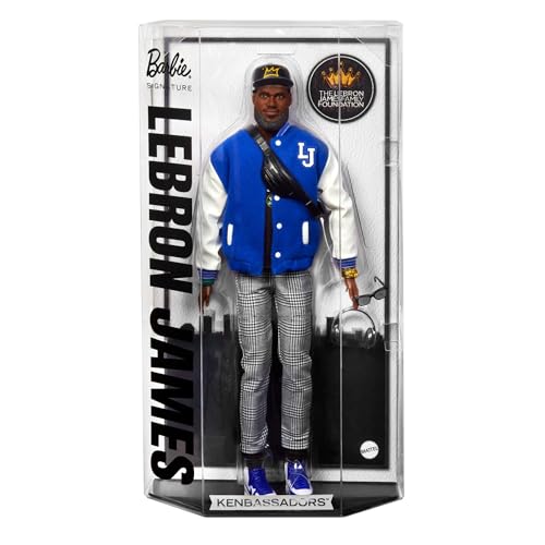 Barbie Signature Lebron James Kenbassadors Doll Collectible with Varsity Bomber Jacket Outfit & Accessories Including Headphones, Sunglasses, & More - image 7