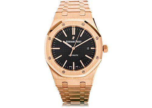 Audemars Piguet Royal Oak Selfwinding with Black Dial 41mm 18k Rose Gold Watch 15400OR.OO.1220OR.01