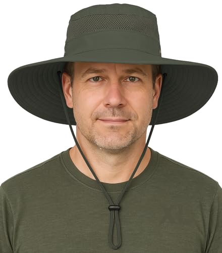 GearTOP Safari Hat for Men Sun Hats for Women UV Protection UPF 50+ Fishing, Gardening,...