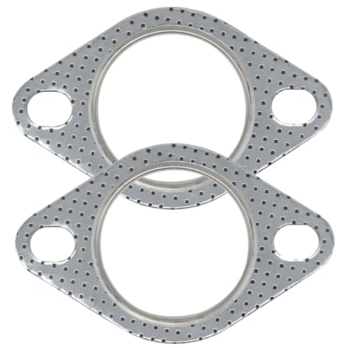 Image of YSIL 2PCS Exhaust Flange Gaskets 2 inch 2-Bolt Exhaust Manifold Gasket Replacement Car Exhaust Gasket Car Accessories OEM#120-06310-0002
