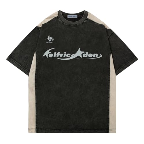 Aelfric Eden Graphic Tees Y2k Washed Oversized T Shirt