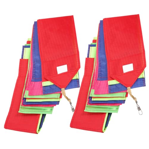 Garneck Kite Tail 15m Long Rainbow Streamer Replaceable Cloud Ribbon Kite End Decoration Nylon Ornament