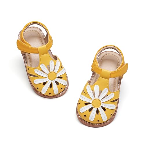 Image of Otter MOMO Girls Open Toe Princess Flat Sandals with Comfort Sole Summer Sandals