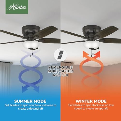 Image of Hunter Kenbridge, Indoor, Ceiling Fan, Pull Chain, 52 inch, Noble Bronze