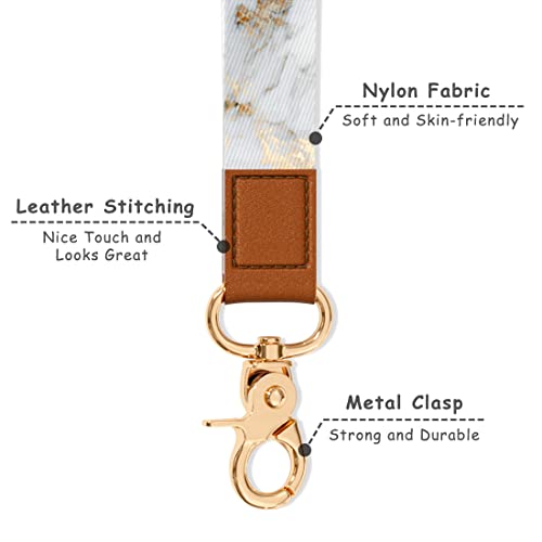 Image of Wrist Lanyard Key Chain, Cute Wristlet Strap Keychain Holder for Women Men Car Keys ID Badges Card Wallet Phone Camera