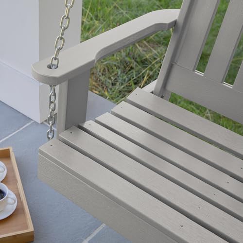 Image of Highwood Lehigh Porch Swing, 4 Feet, Harbor Gray