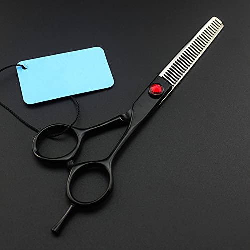 Haarschneideschere, 6 Zoll, Japan 440C, Schwarz, Friseurschere, Haarschneideschere, Effilierschere, Friseurschere,Ausdünnung-Q