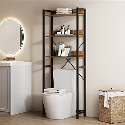 Soges Scaffale per WC a 3 livelli, con 3 ripiani