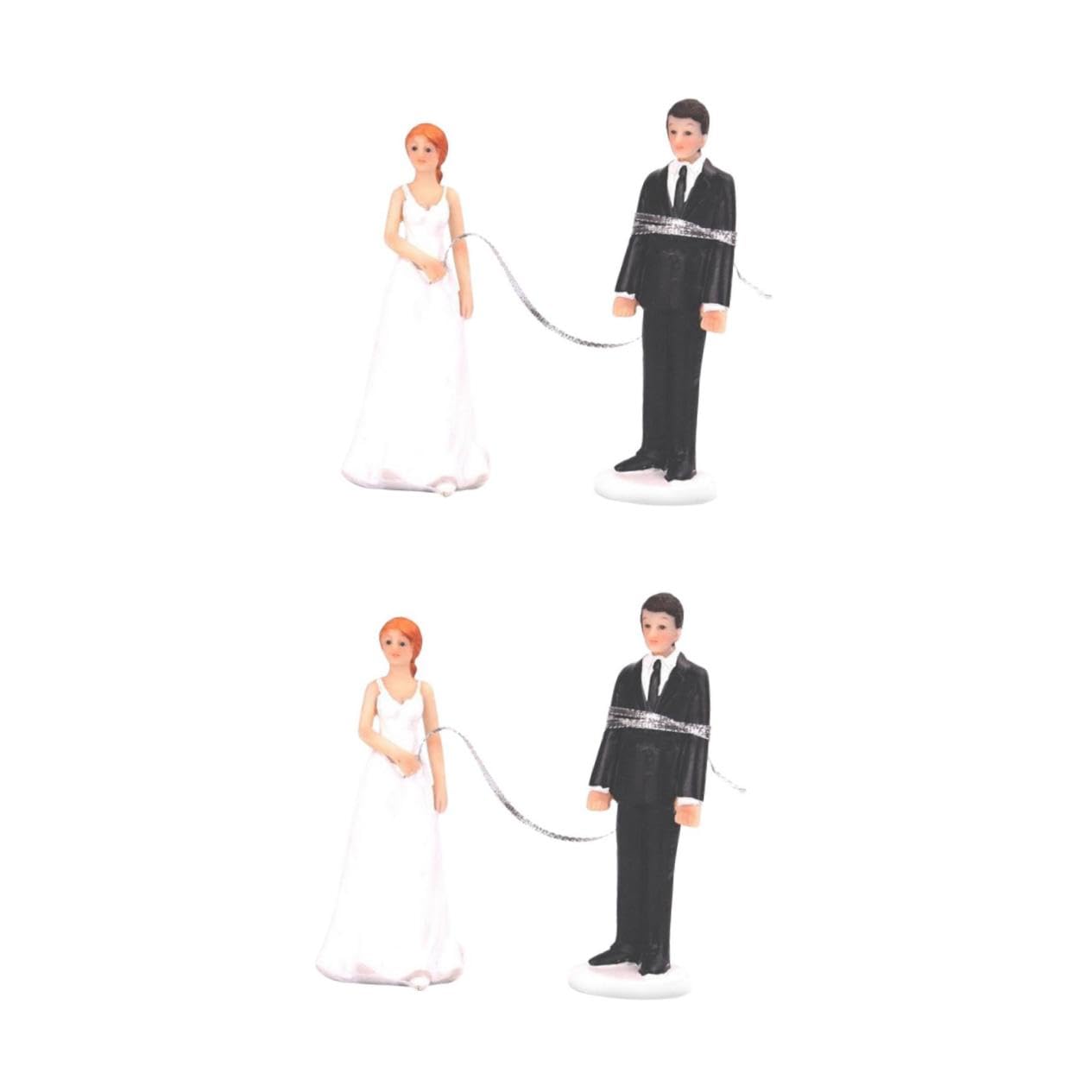 Alipis 2stücke Eleganter Hochzeitstorten-topper Aus Kunstharz Mit Braut Und Bräutigam Romantische Figur Für Hochzeitsfeiern Dekorative Kuchendekoration Unvergessliches Andenken Für