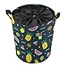 Summer Fruit Pineapple Premium Laundry Baskets with Handle Clothes Storage Basket Washing Basket Foldable Laundry Basket 35*44