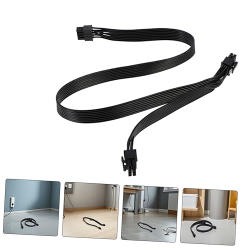 Cable de alimentación PCIe divisor de pines macho extensor flexible para GPU y fuente 4