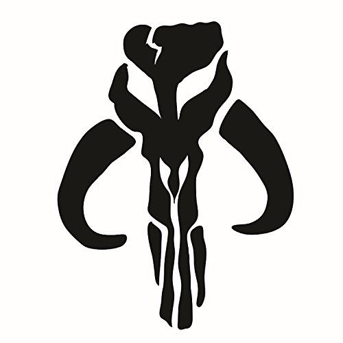 Bantha Die Cut Premium Vinyl Decal - Black 4" - Boba Fett, Mandalorian, Mythosaur