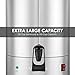 Waring Commercial WCU110 Coffee Urn, 110 Cup Capacity, Stainless Steel , 1500W, 120V, 5-15 Phase Plug, Silver