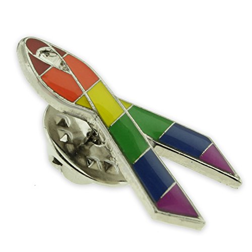 Image of PinMart Gay Pride LGBT Enamel Lapel Pin