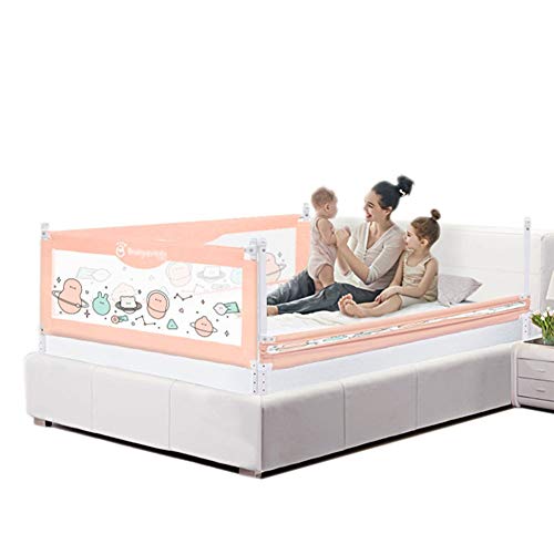 Garde-corps de lit rose pour sécuriser les nuits de bébé - 2