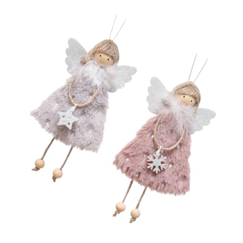 Cabilock 2stücke Weihnachtsengel Puppe Anhänger Hängende Dekoration...