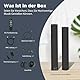 GarageRock 90W Soundbar TV-Lautsprecher, 2-in-1 Abnehmbare TV-Soundbars für Smart TV, 5.0 Bluetooth-Soundbar für TV mit klarem Klang, 3 EQ-Modi, ARC/Optical/Aux/Wandhalterung, Schwarz