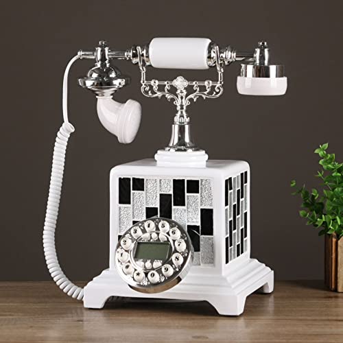 Téléphone Fixe Rétro Dsdd, Téléphone Classique Vintage À L'Ancienne pour La Maison Et Le Bureau, Téléphone Fixe Filaire, Cadeau pour Les Personnes Âgées