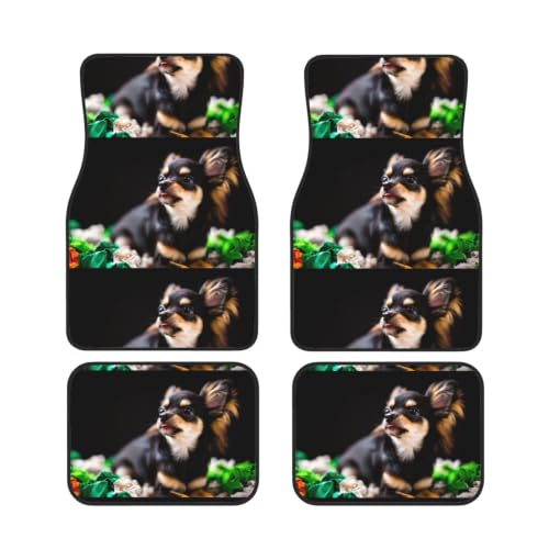 Alfombrillas para coche de Chihuahua para un interior alegre y protegido