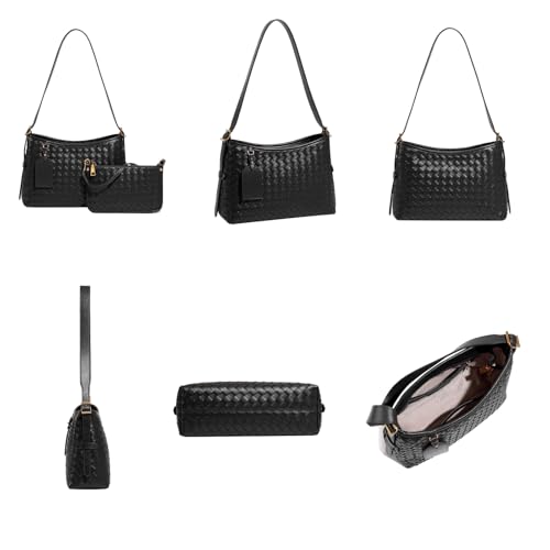 Shoulder Bag for Women Lightweight Tote Bags Vegan Leather Handbags Handmade with Wallet With Pocket Working Business Bags3