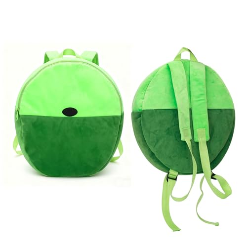 CozofLuv Mochila para mulheres e homens serve para turismo ou negócios, Verde, amarelo, Green Yellow, Formato oval