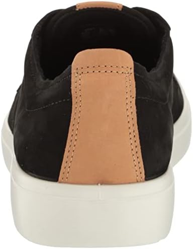 ECCO Men's Soft Classic Plain Toe Tie Sneaker, Black/Lion Nubuck, 10-10.5 | Image 2