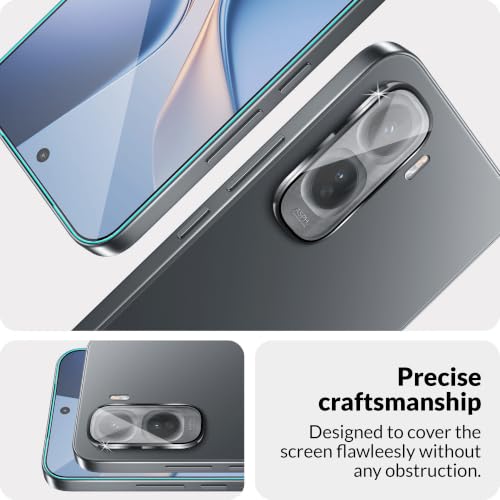 Image of ArmourPro Edge to Edge Tempered Glass for Vivo T5 Pro with Black Camera Ring Guard, 9H Screen Protector, Anti-Fingerprint, Anti-Scratch, Bubble-Free Installation Kit